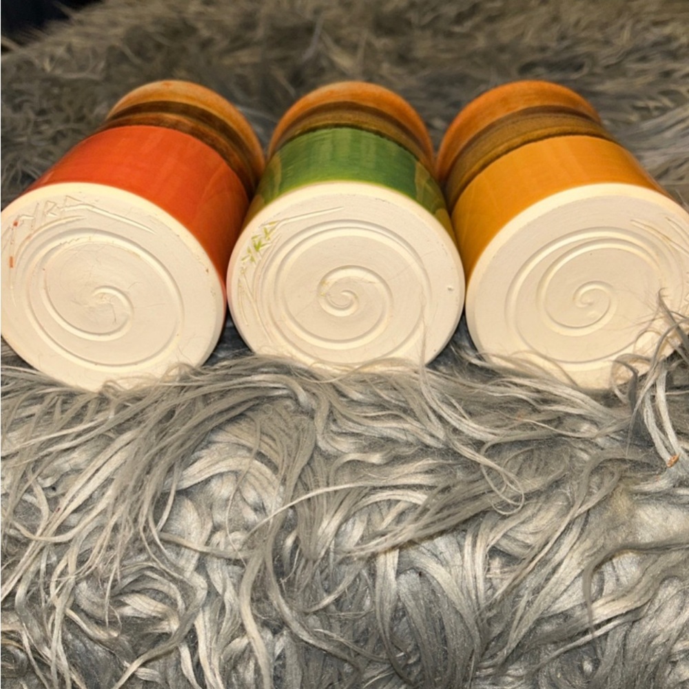 VTG ZYRA Zyraware Zyra Clay Studio Art Ceramic Pottery Tumblers Bundle Of 3 - Picture 7 of 15